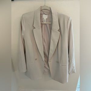 H&M Oversized Cream Blazer